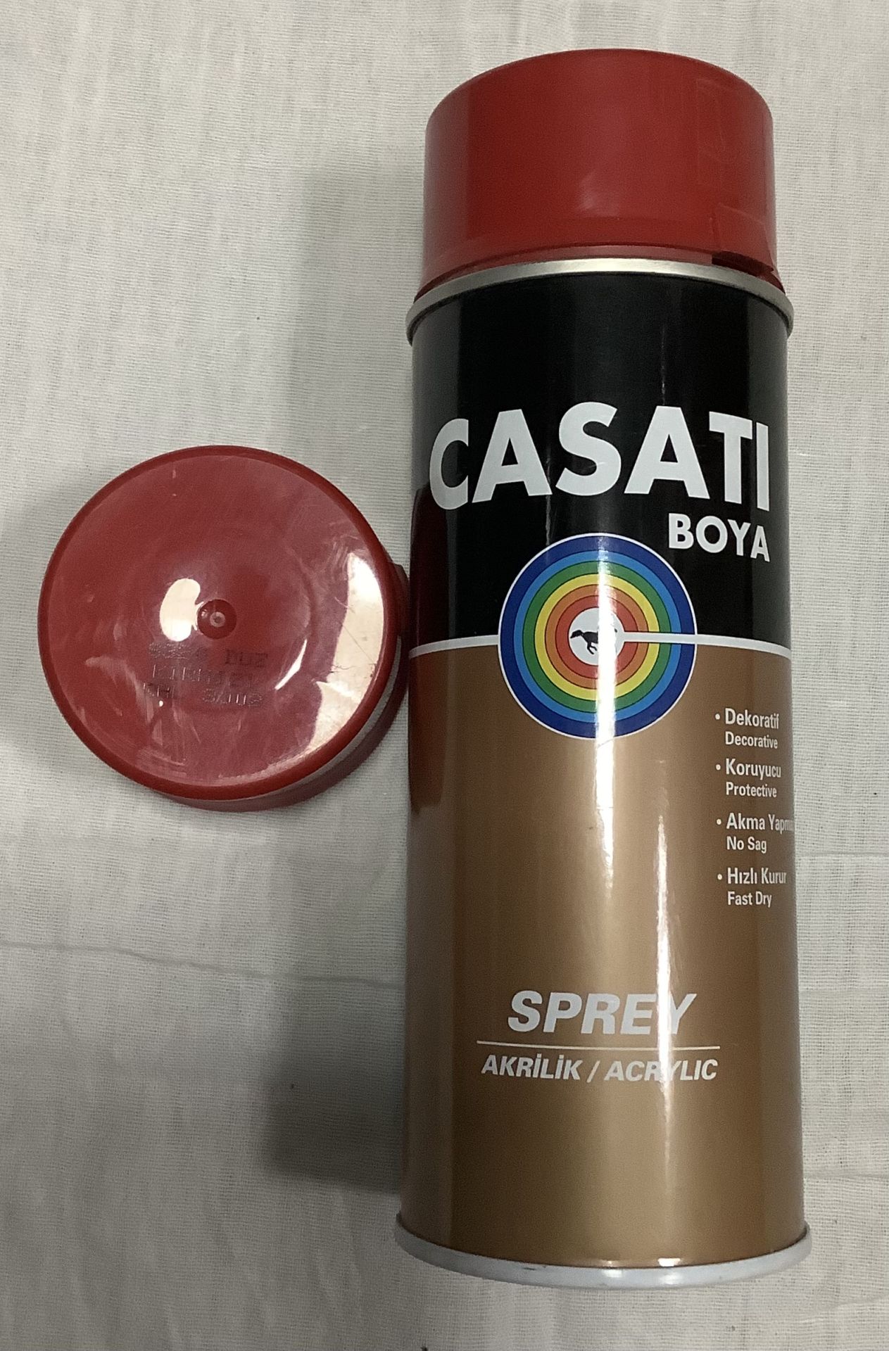 Casati 400ml Düz Kırmızı Sprey Boya