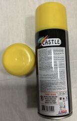 Castle 400ml  Düz Sarı Sprey Boya