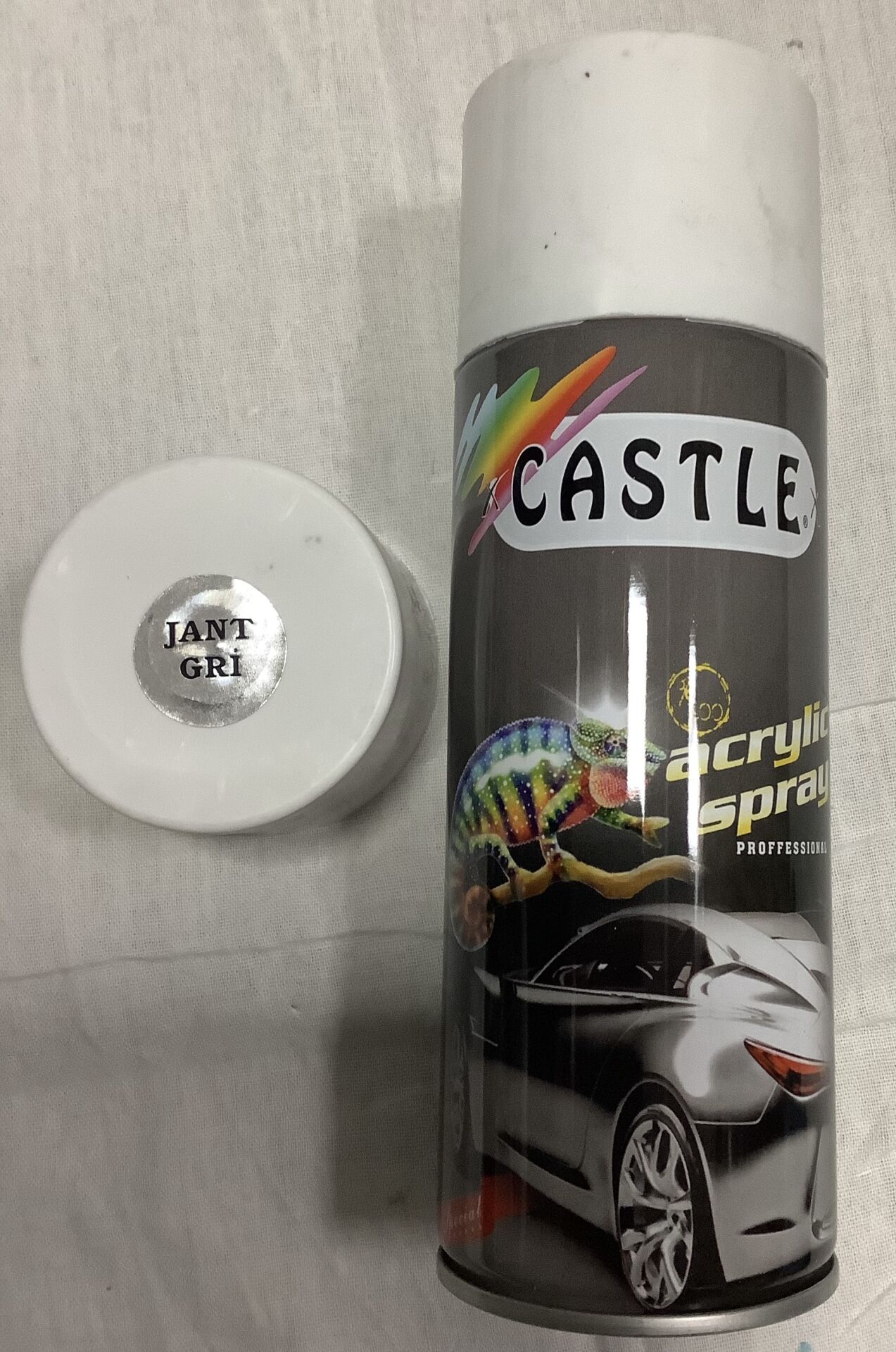 Castle 400ml Düz Jant Gri Sprey Boya