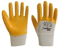 2G Nitrile 2G Nitril Kaplamalı Pamuklu İş Eldiveni 9 Numara