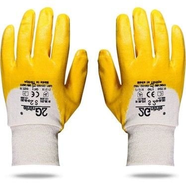 2G Nitrile 2G Nitril Kaplamalı Pamuklu İş Eldiveni 10 Numara
