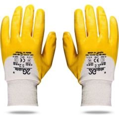 2G Nitrile 2G Nitril Kaplamalı Pamuklu İş Eldiveni 10 Numara