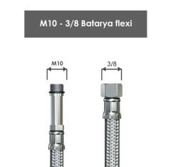 Batarya Flex Hortum 3/8 40 cm