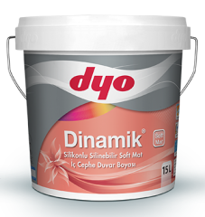 Dyo Dinamik Silikonlu Silinebilir Soft Mat İç Cephe Duvar Boyası 15 Lt #Tüm Renkler#