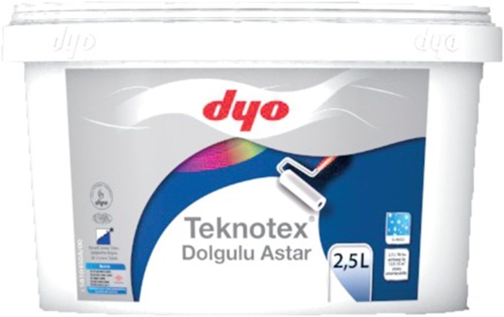 Dyo Teknotex Silikonlu Dolgulu Astar İç/Dış 2,5 Lt