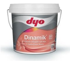 Dyo Dinamik Silikonlu Silinebilir Soft Mat İç Cephe Duvar Boyası 7,5 Lt #Tüm Renkler#