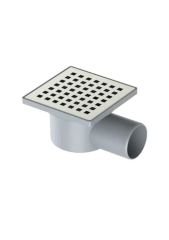 Krom Kapaklı Plastik Yer Süzgeci 50 Mm 10x10