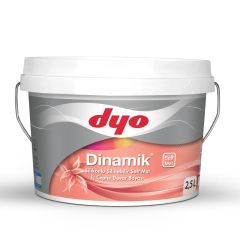 Dyo Dinamik Silikonlu Silinebilir Soft Mat İç Cephe Duvar Boyası 2,5 Lt #Tüm Renkler# Yeni Beliz