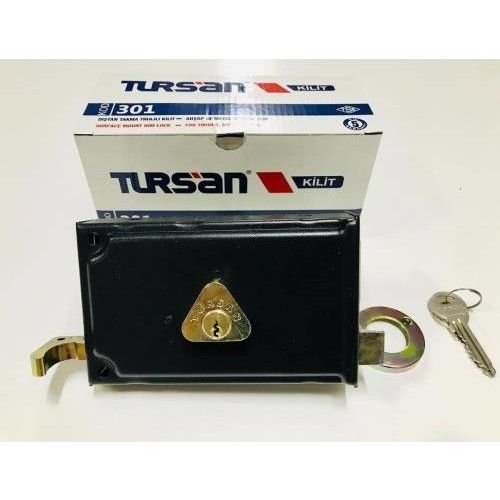Tursan Silindirli Tirajlı Kilit 14Mm Demir Kapı Kilidi