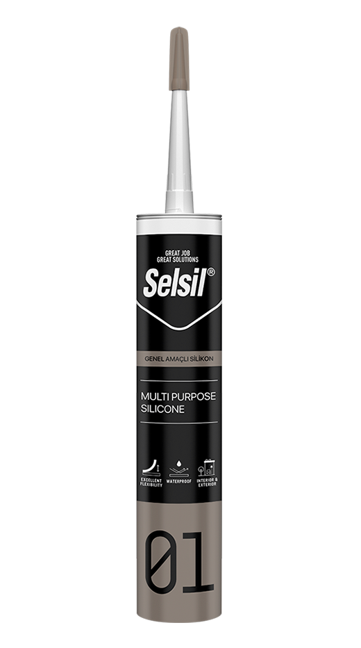 Selsil Şeffaf Silikon 280gr Genel Amaçlı Silikon