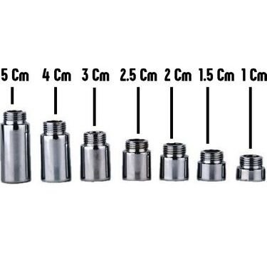 Krom 1/2 Musluk Uzatması 1cm