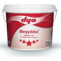 Dyo Beşyıldız Silikonlu Mat İç Cephe Duvar Boyası 20 Kğ #Tüm Renkler#