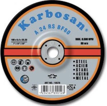 Karbosan 180mm Metal Çapakalma Diski Karbosan Taşlama Taşı