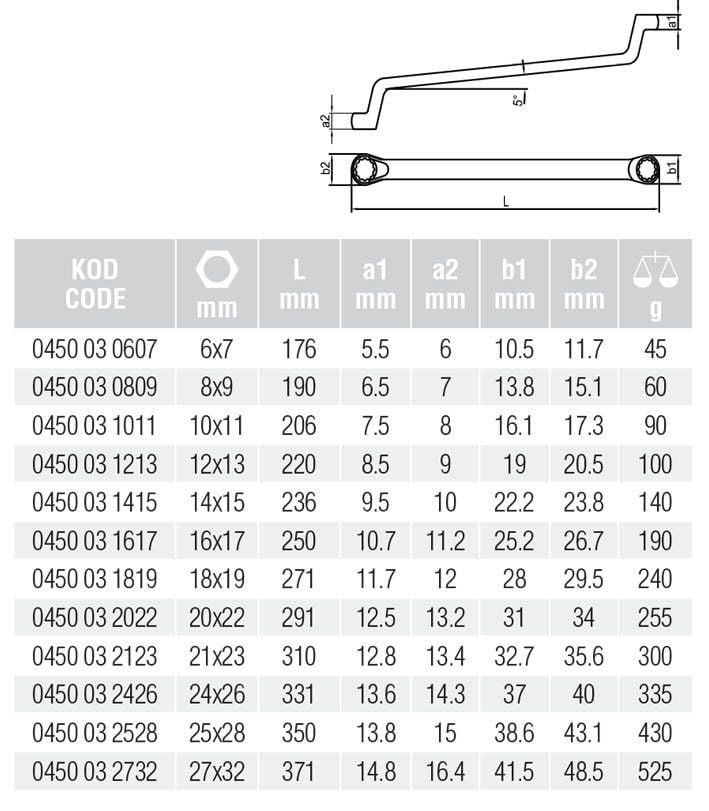 Elta 24x26 Yıldız İki Ağız Anahtar 24*26 Tekli Yıldız Anahtar