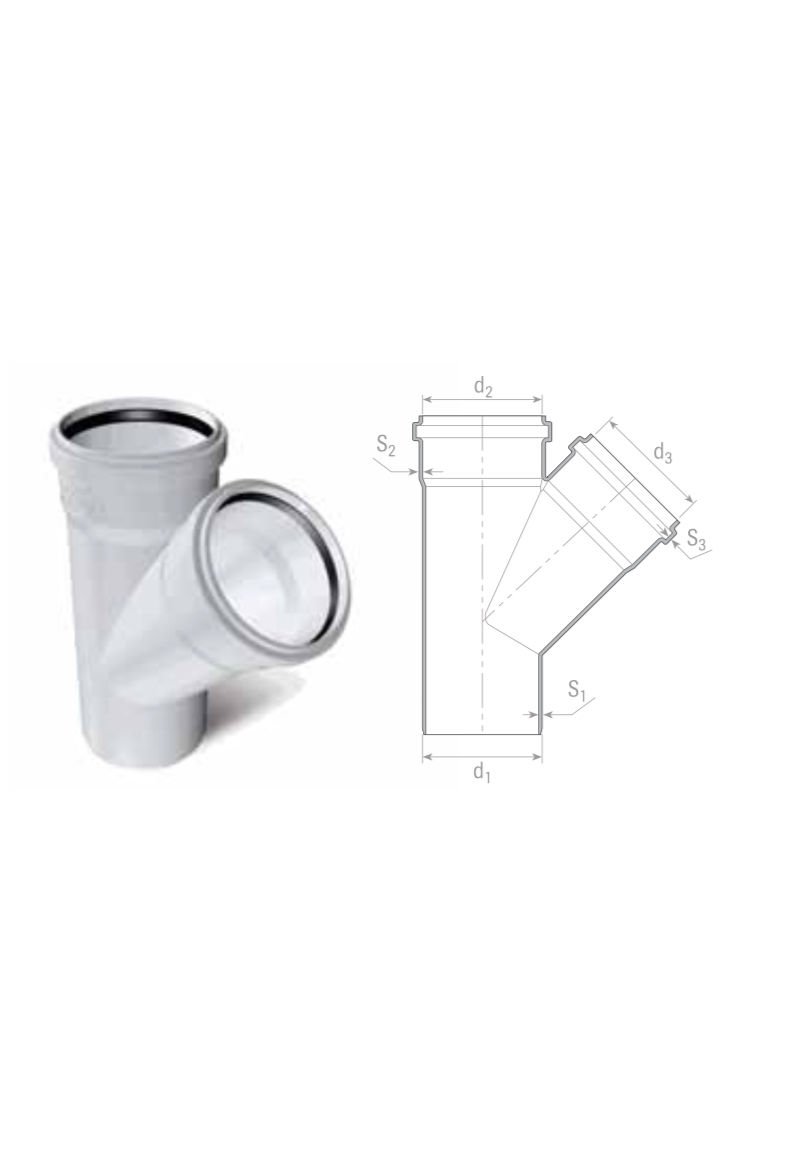 Fıratboru Pvc Dublex 50x50 Çatal 50’Lilik Çatal
