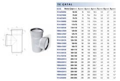 Fıratboru Pvc Dublex 75x50 Te 75’Den 50’Ye Te
