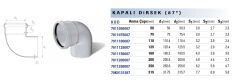 Fıratboru Pvc Dublex 110x87 Dirsek 87° 110’luk Kapalı Dirsek