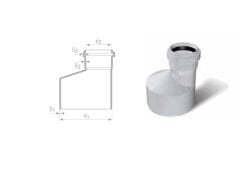 Fıratboru Pvc Dublex Atık Su Redüksiyon 110x50 110’Dan 50’Ye Redüksiyon
