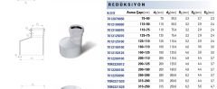 Fıratboru Pvc Dublex Atık Su Redüksiyon 110x50 110’Dan 50’Ye Redüksiyon
