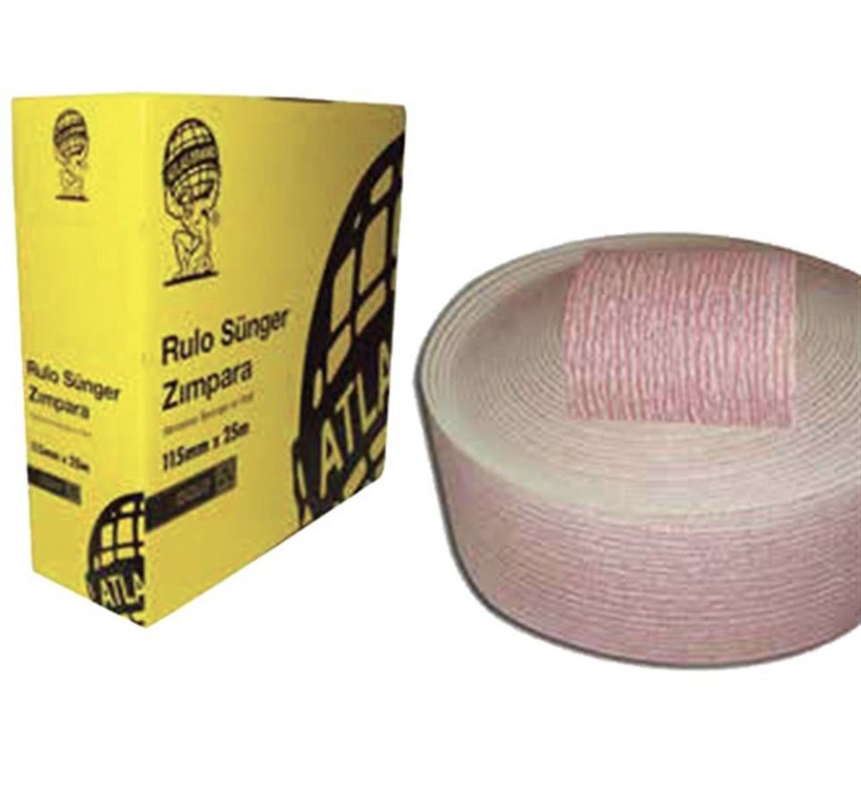 Rulo Sünger Zımpara 115mm x 1m 120 Kum 1 Metre