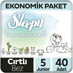 SLEEPY BİO NATURAL  5 Numara Junior 40 Adet