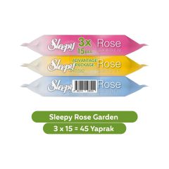 Sleepy Rose Garden Seyahat Cep Mendili 3x15 Yaprak