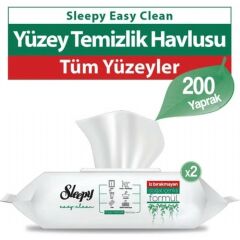 Sleepy Easy Clean Yüzey Temizlik Havlusu 100' Lü 2 Paket