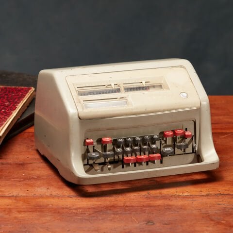 White Facit Calculator