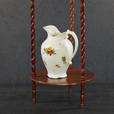 Wooden Pedestal Sink Set