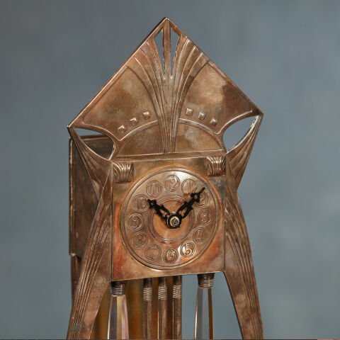 Art Deco Metal Clock