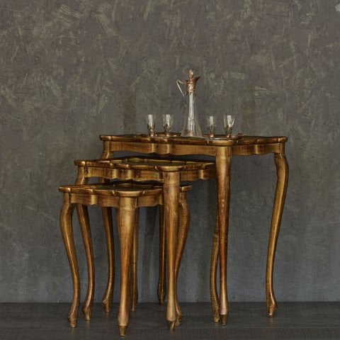 Foiled Triple Nesting Table