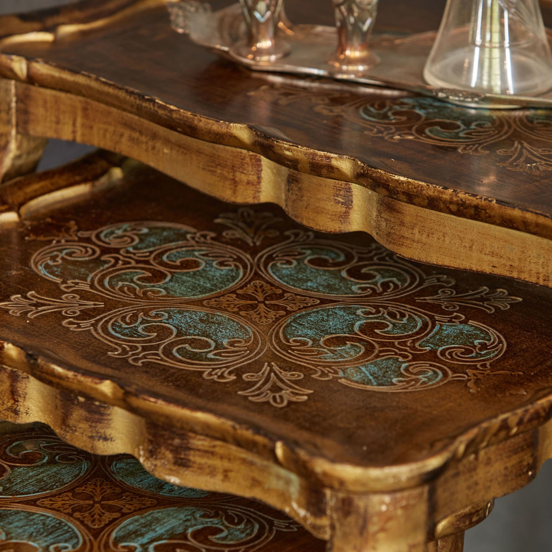 Foiled Triple Nesting Table