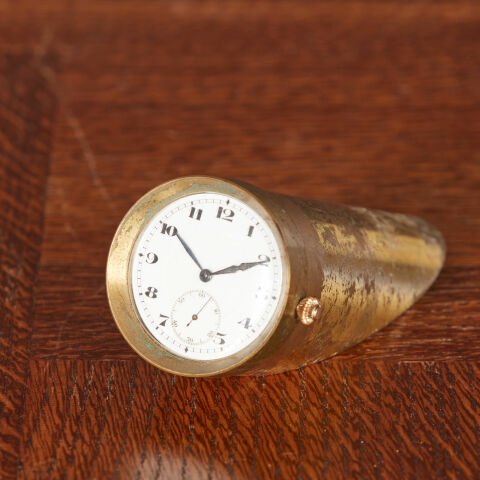 Cut Cylinder Table Clock