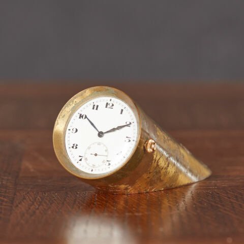 Cut Cylinder Table Clock