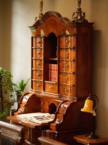 Louis XVI Stili Yazı Masası ve Kitaplık