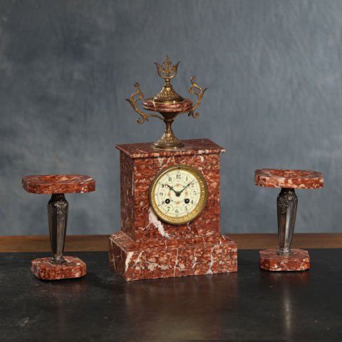 Fireplace Clock Set