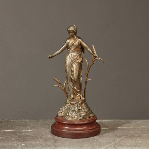 Reeds and Woman Sculpture
