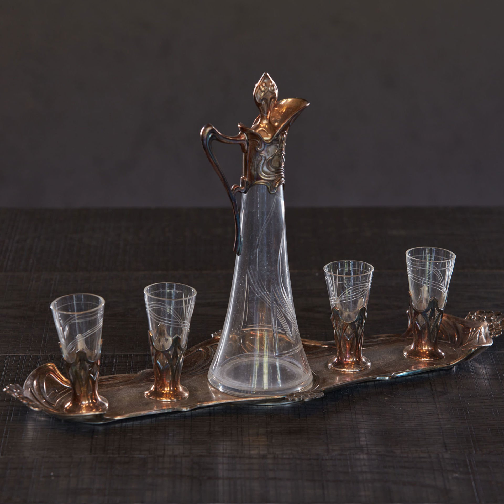 Art Nouveau Liquor Set