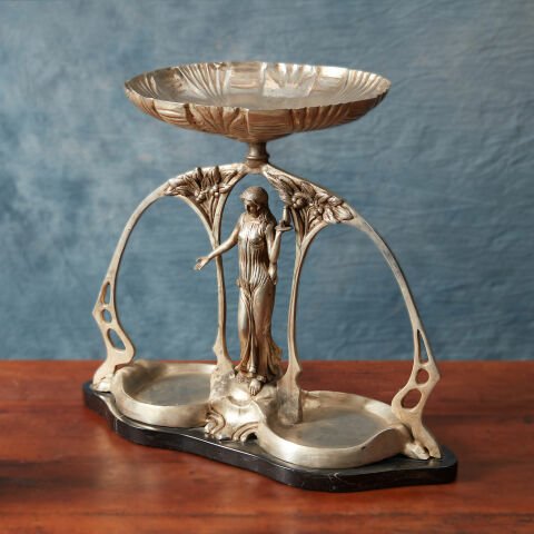 Jardinyer with Female Sculpture