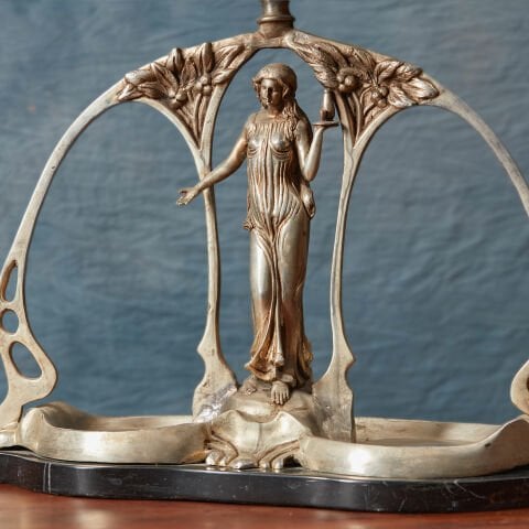 Jardinyer with Female Sculpture