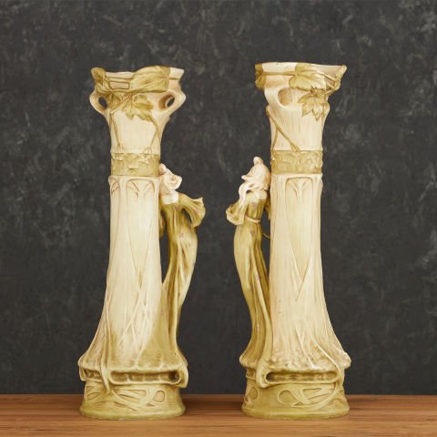 Art Nouveau Double Vase