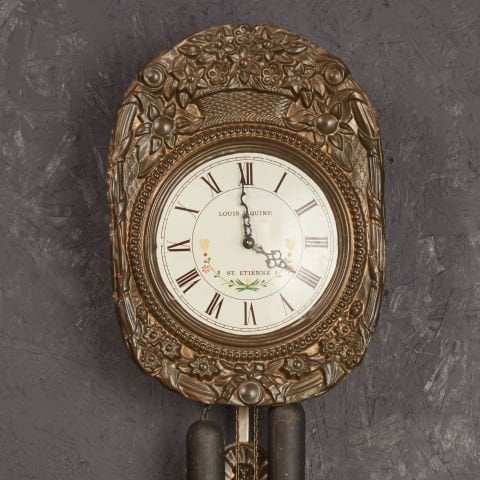 Louis Jaquine St. Etienne Wall Clock