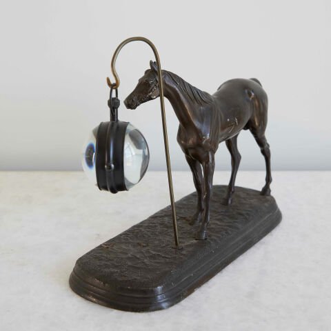 Horse Sculpture Clock