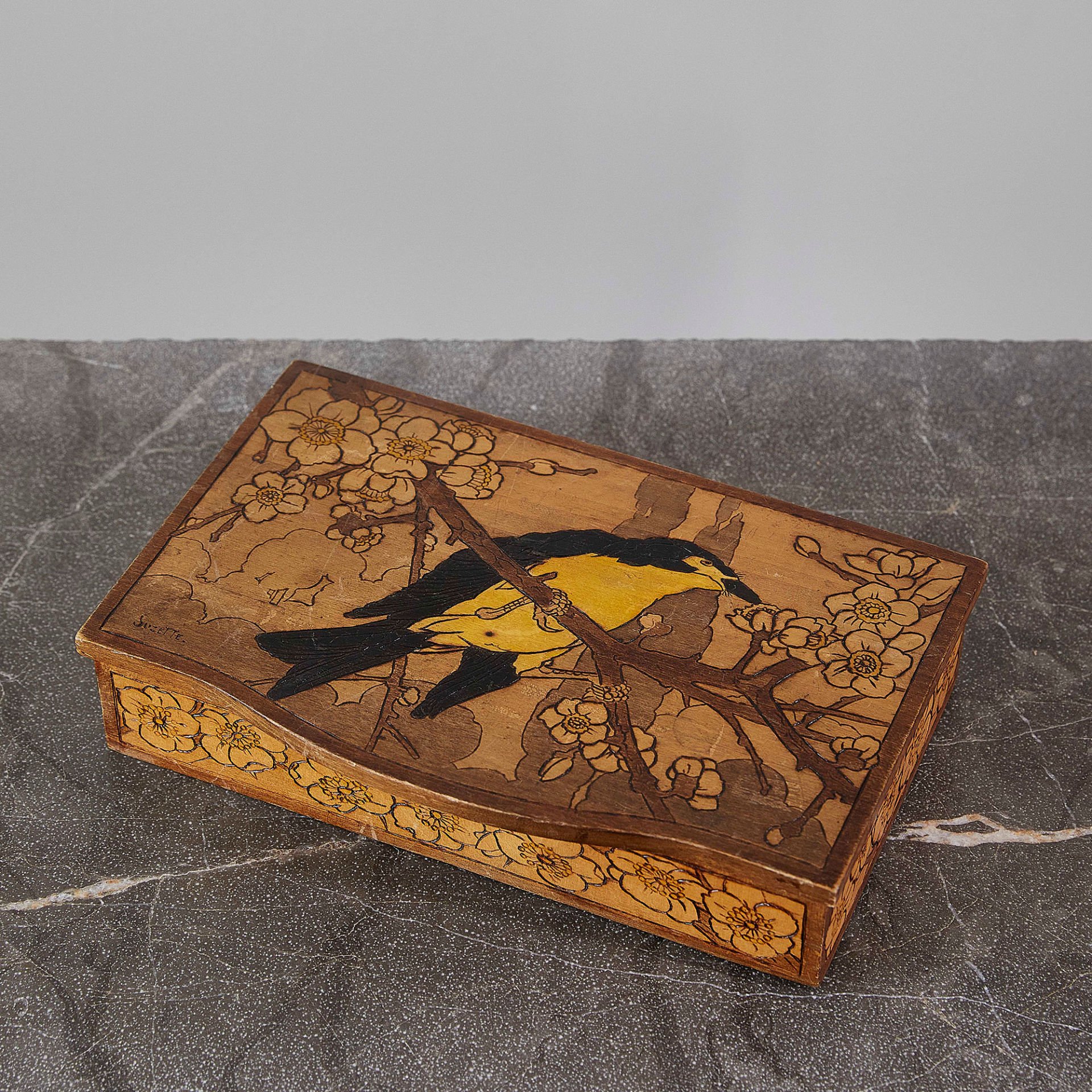 Art Nouveau Wooden Box
