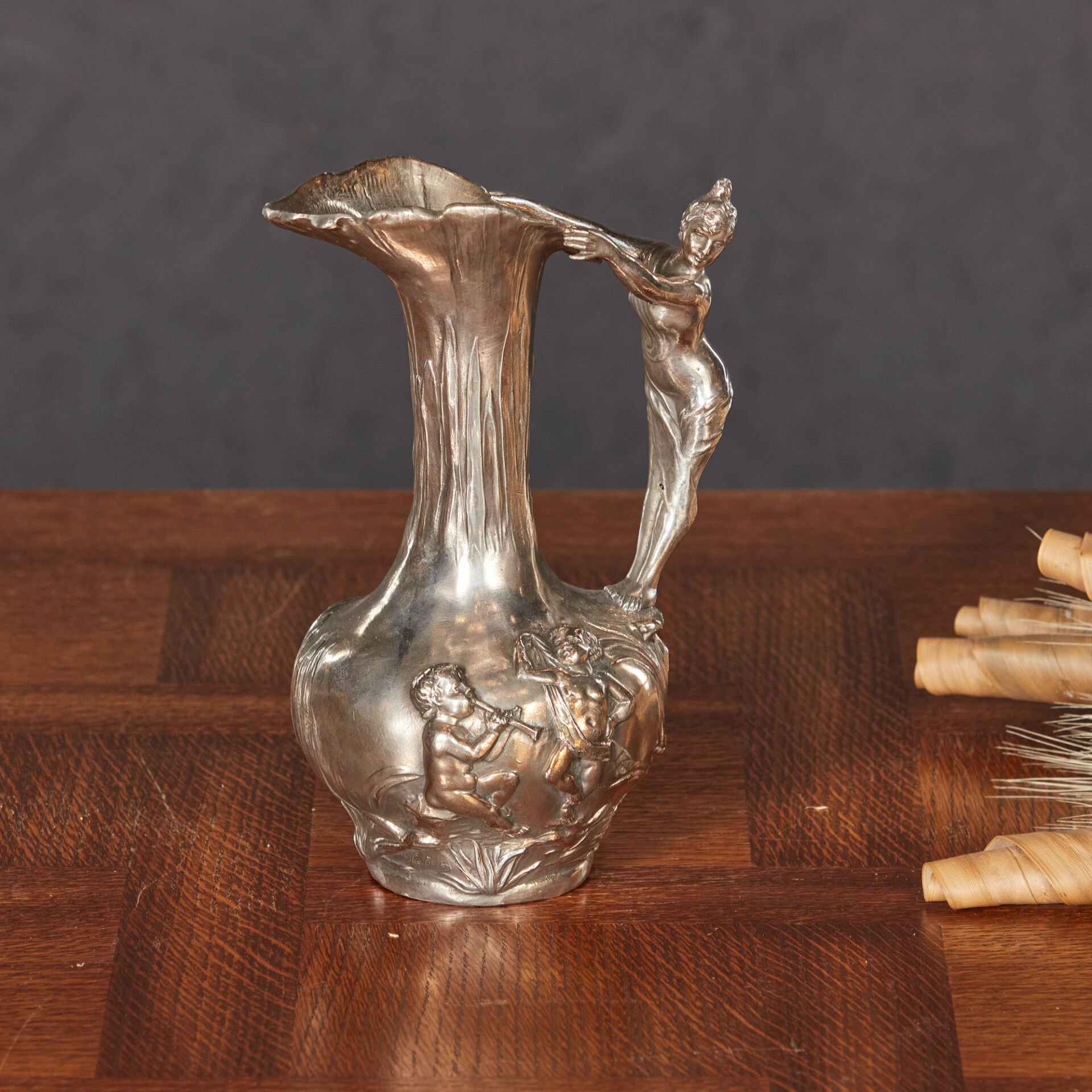 Etain Garantie Art Nouveau Jug