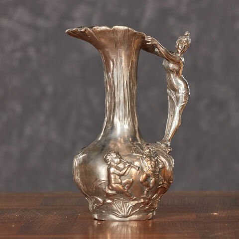 Etain Garantie Art Nouveau Sürahi