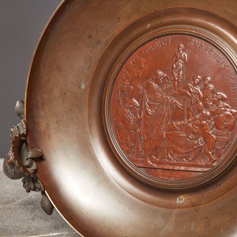 Émile Louis Picault Bronze Serving Bowl