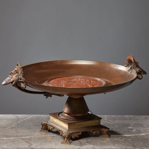 Émile Louis Picault Bronze Serving Bowl