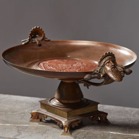 Émile Louis Picault Bronze Serving Bowl