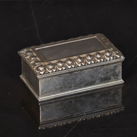 Jewelry Box With Hinged Lid